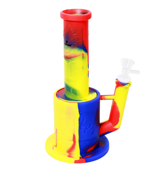 10in Pattern Silicone Water Pipe